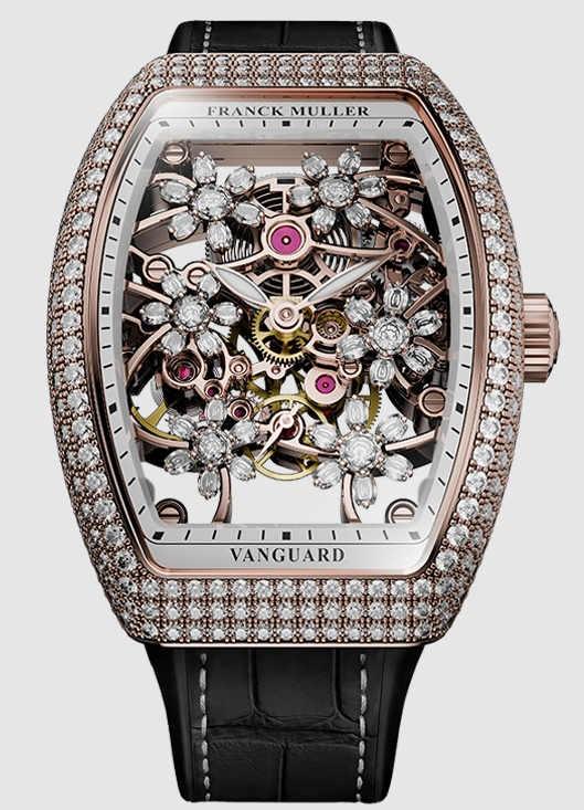 Buy Franck Muller Vanguard Curvex Cut Flower Replica Watch for sale Cheap Price V 32 S6 SQT CURVEX FLOWER D